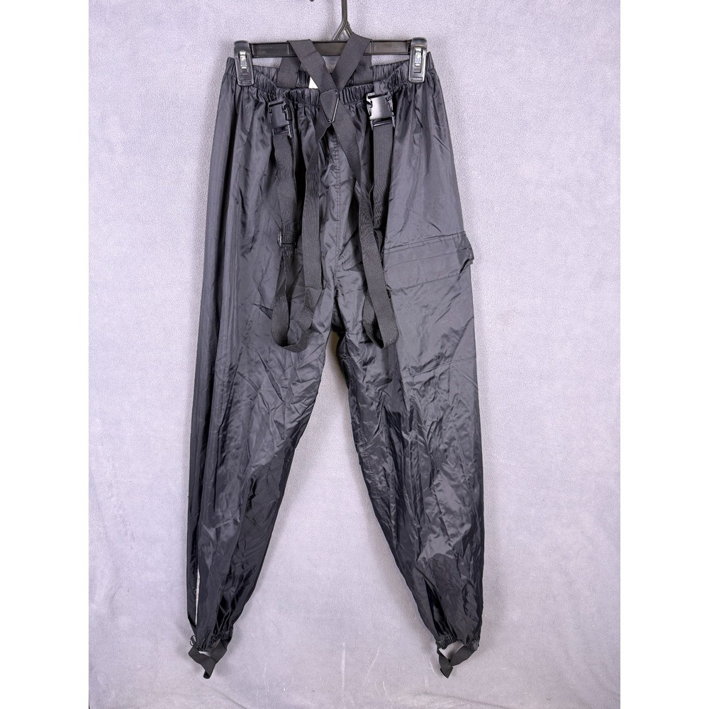 Tourmaster Motorcycle Rain Pants Men's M Black Lightweight Windbreaker Cargo